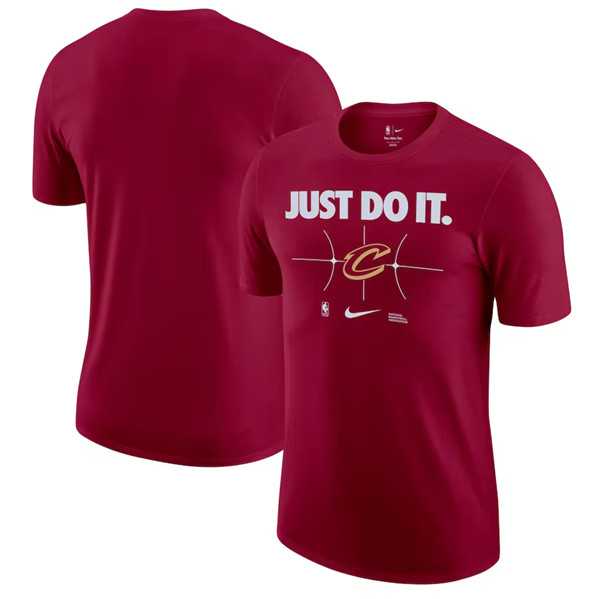 Men's Cleveland Cavaliers Wine Just Do It T-Shirt,We sell and wholesale Men's Cleveland Cavaliers Wine Just Do It T-Shirt on line form chian!